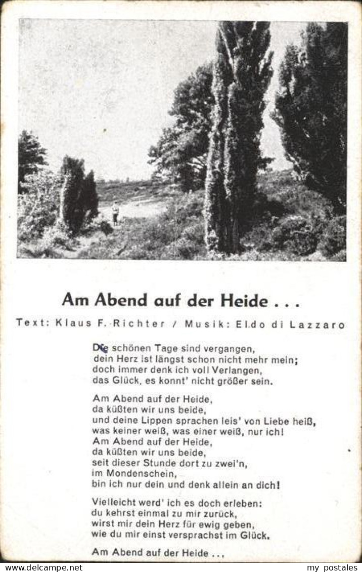 Lueneburger Heide Am Abend auf der Heide Lied