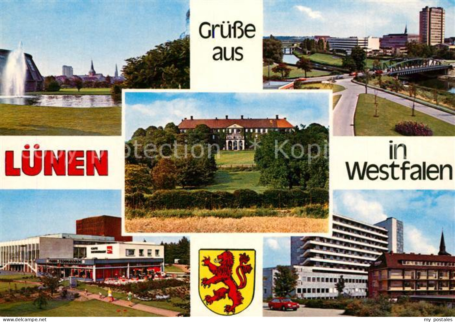 Luenen UNNA NRW Stadtansichten Cafe Terrassen