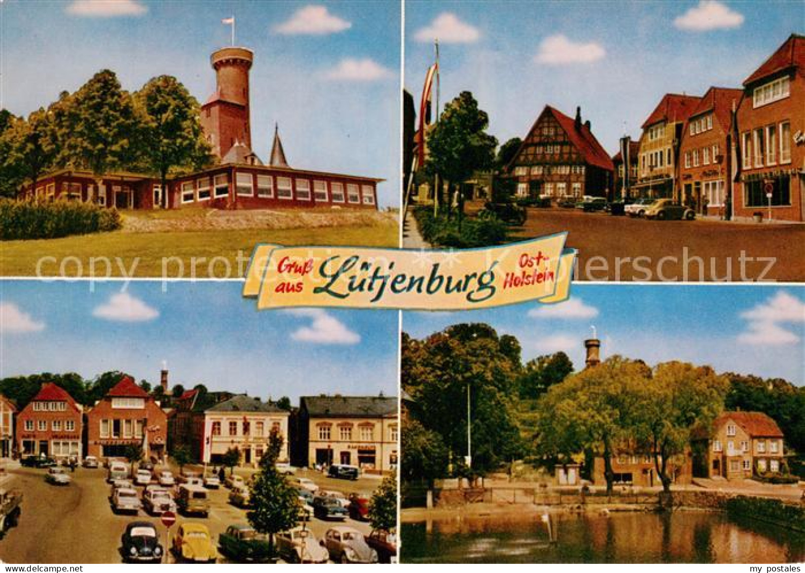 Luetjenburg Holstein Bismarckturm Ortsansichten Schwanenteich