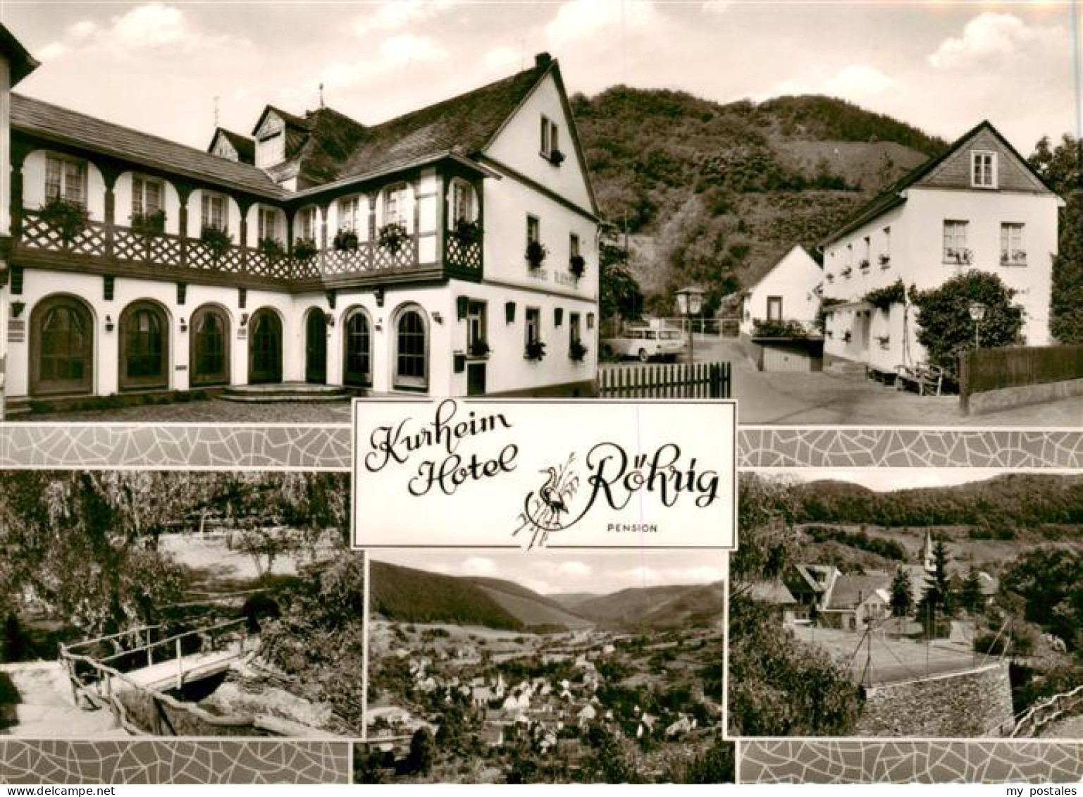 Luetz Kastellaun Kurheim Hotel Roehrig Panorama Parkanlagen Bruecke