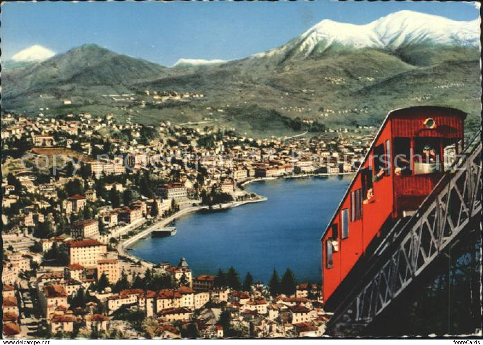 Lugano TI Funicolare Lugano-S. Salvatore Lago die Lugano