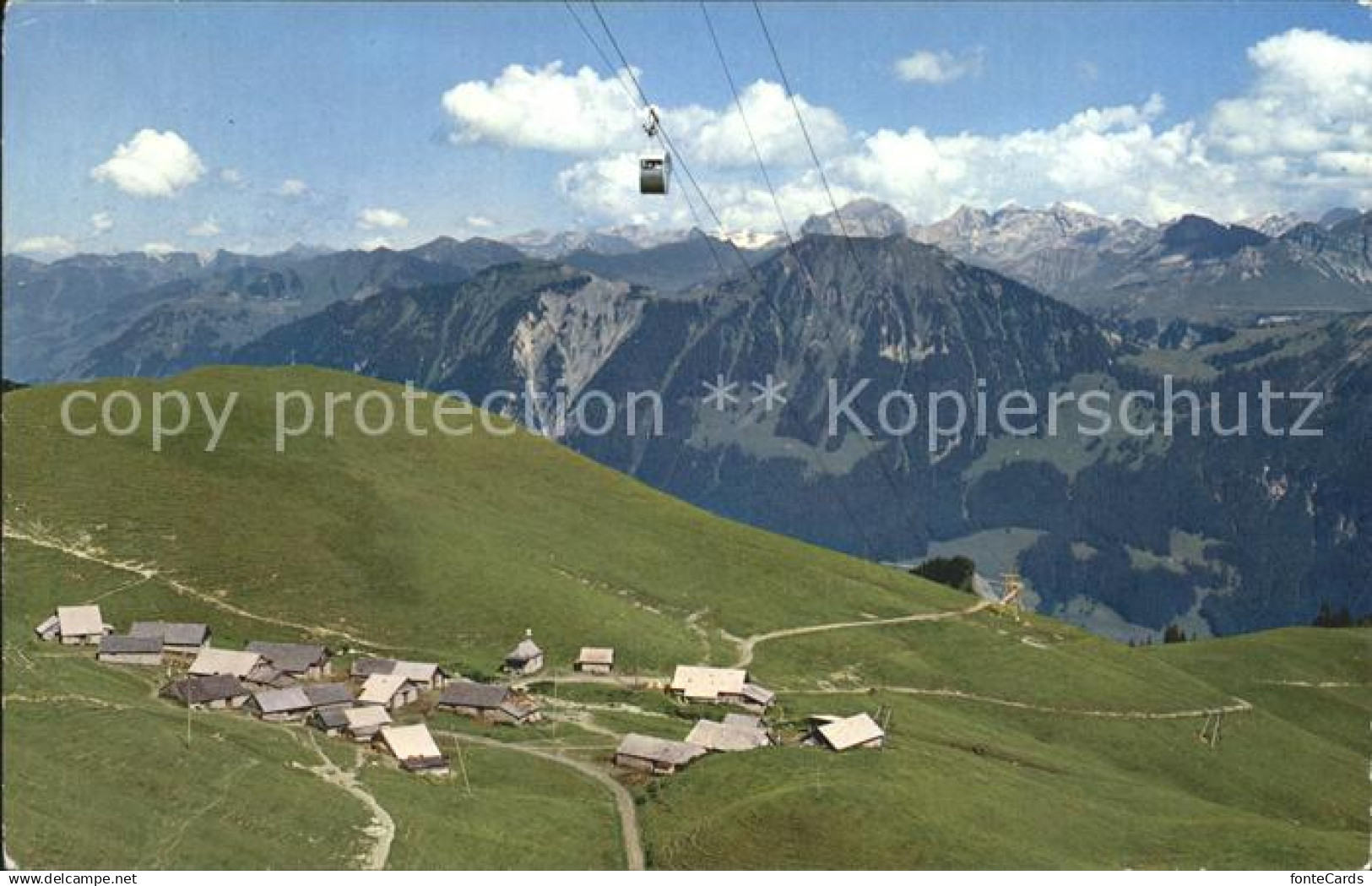 Lungern Luftseilbahn Lungern Schoenbueel Alp Breitenfeld Obwaldner Alpen