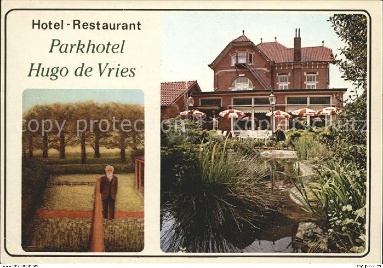 Lunteren Hotel Cafe Restaurant Parkhotel Hugo de Vries