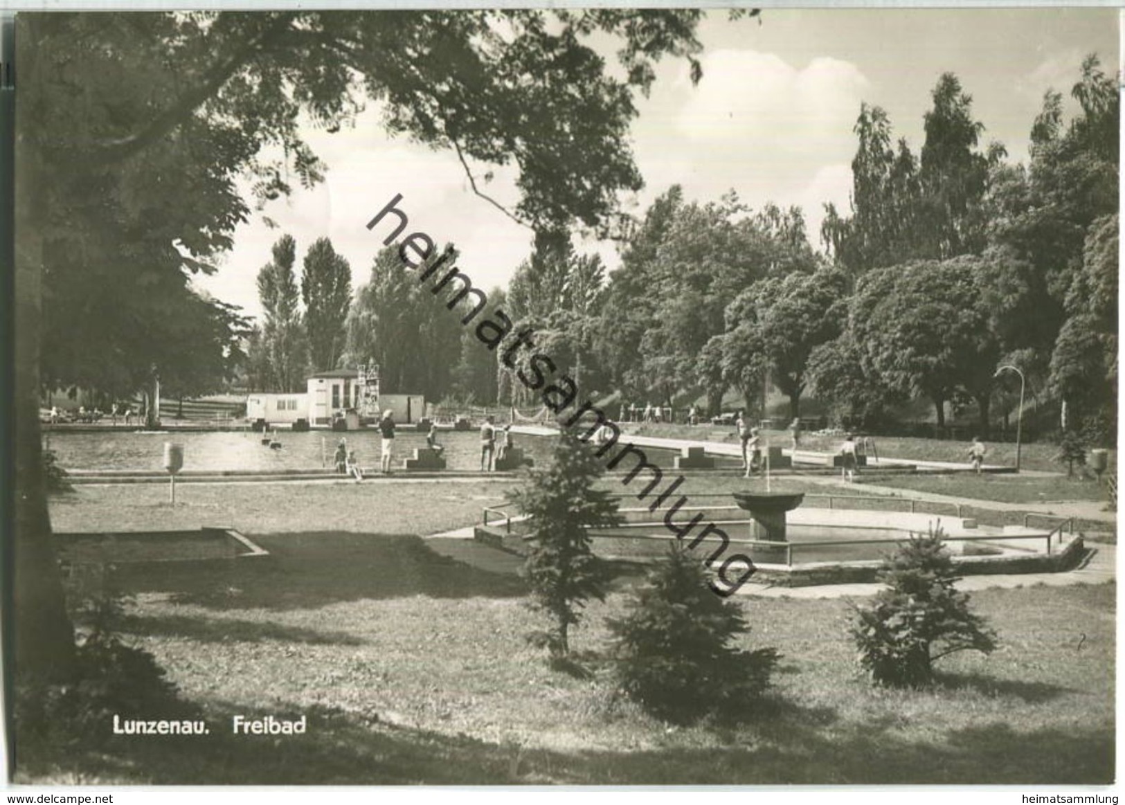 Lunzenau - Freibad - Foto-Ansichtskarte