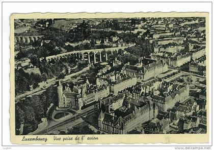CARTOLINA - LUSSEMBURGO - VEDUTA AEREA - VIAGGIATA NEL 1935