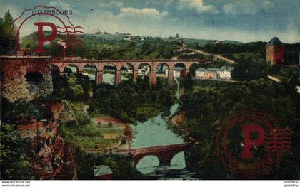 LUXEMBOURG, PANORAMA, BRIDGE.  LUXEMBURG LUXEMBURGO