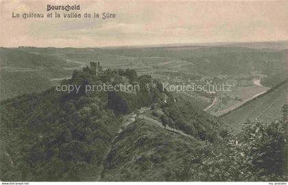 Bourscheid Luxembourg Panorama Château et la Vallée de la Sûre