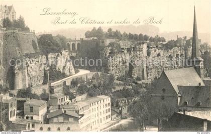LUXEMBOURG  Luxemburg Pont du Chateau et rocher du Bock