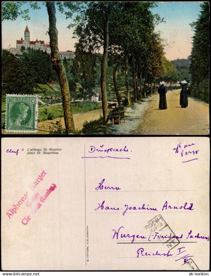 Postcard Clerf Clervaux Abbaye de Clervaux 1931  gel. Luxemburg