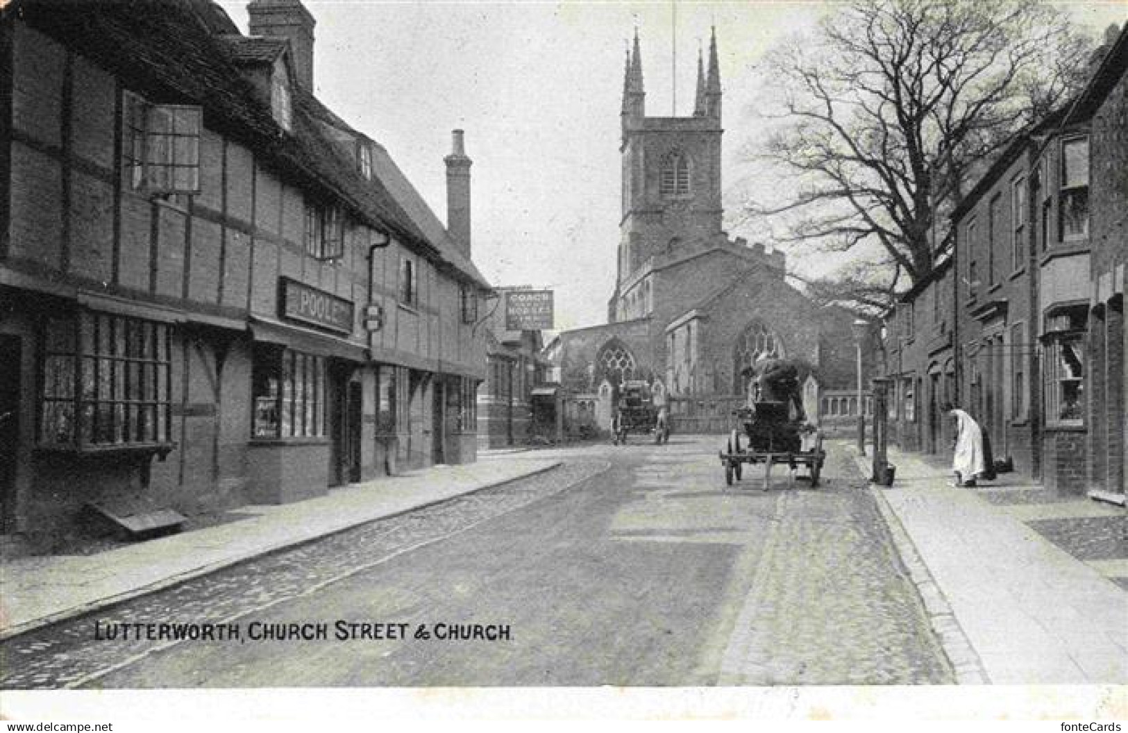 Lutterworth Harborough Leicestershire UK Church Street and Church
