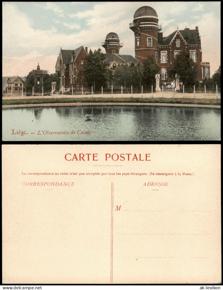 Lüttich Luik Lîdje Observatoire de Cointe; Observartorium Liège 1910