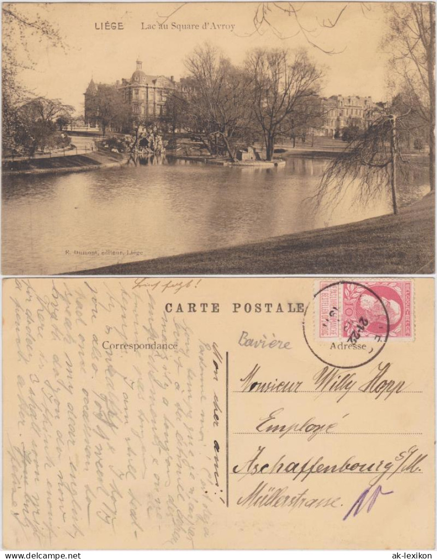 Lüttich Luik  wallonisch: Lîdje Lac au Square d'Avroy 1913