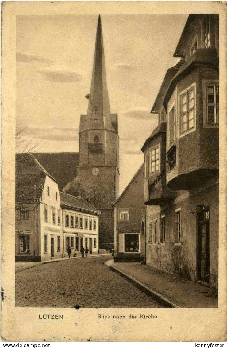 Lützen - Blick nach der Kirche