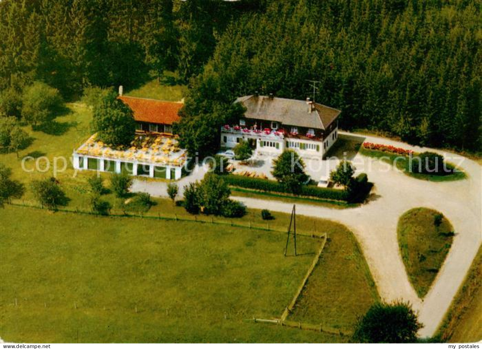 Lutzingen Goldberg Alm Fliegeraufnahme