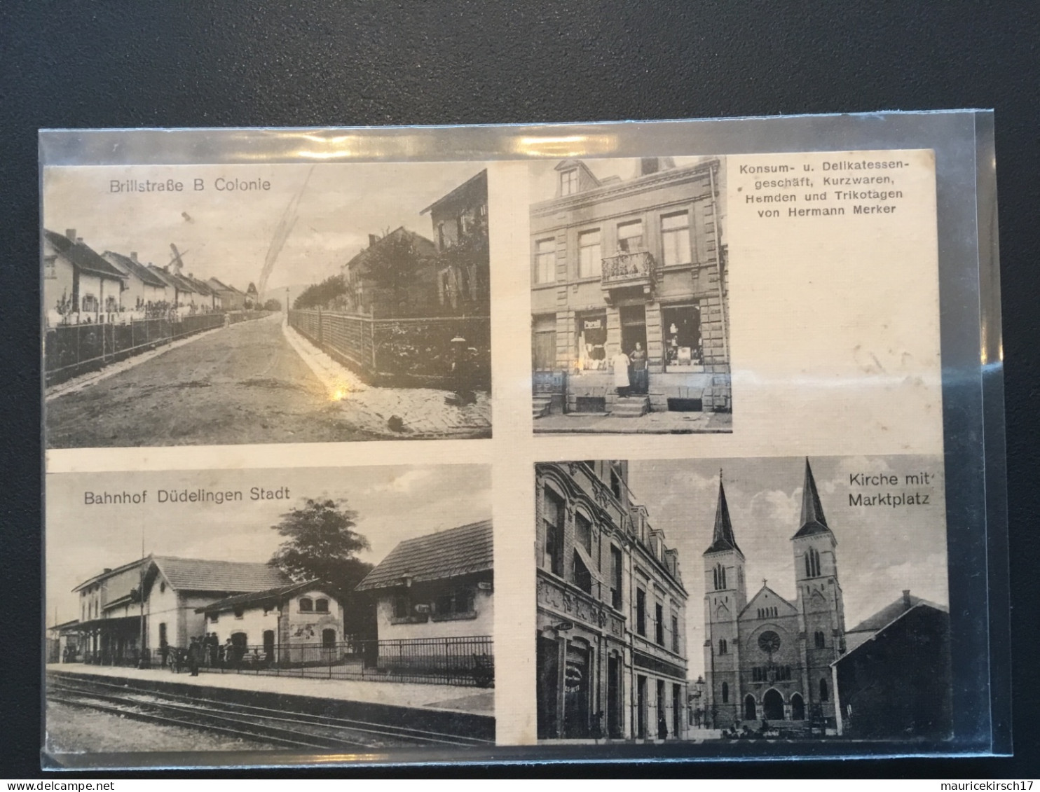 Luxembourg carte Dudelange 1919