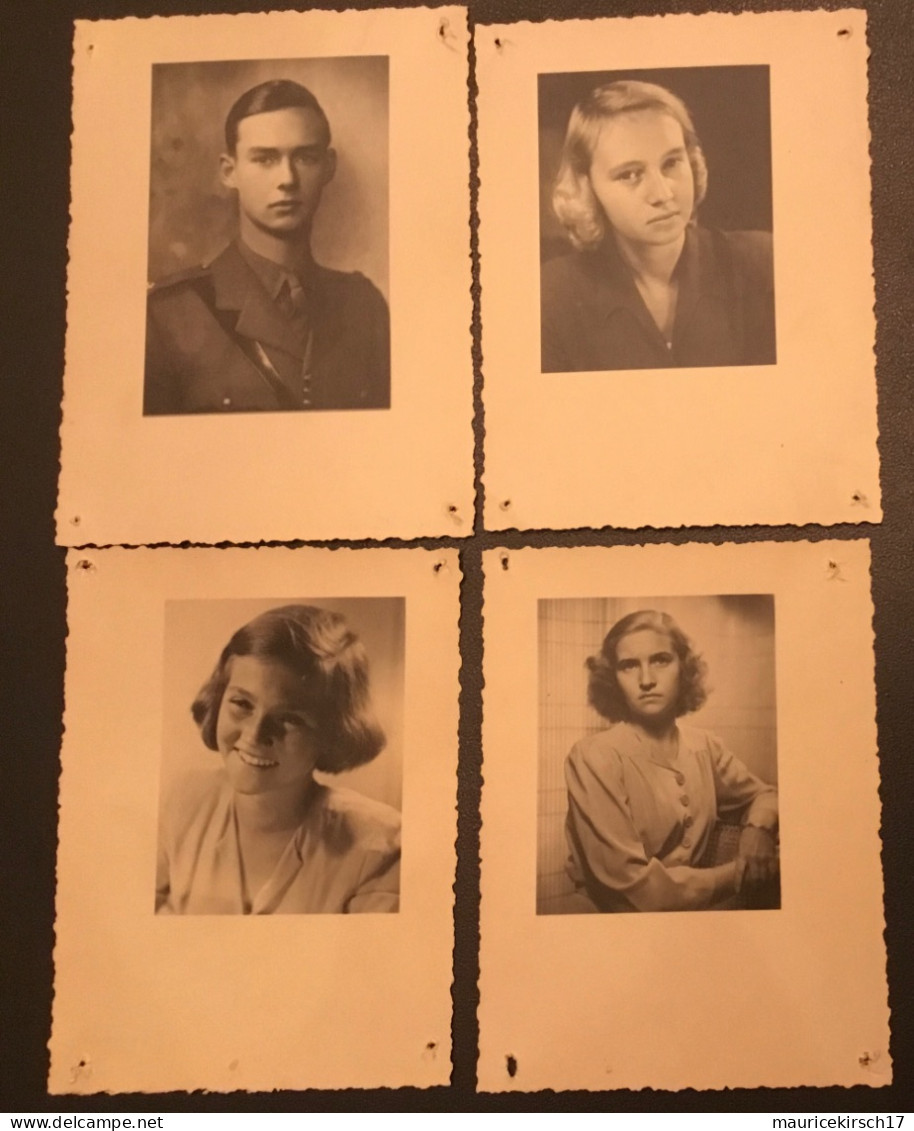 Luxembourg carte famille grand-ducale Adel royalty photo x4
