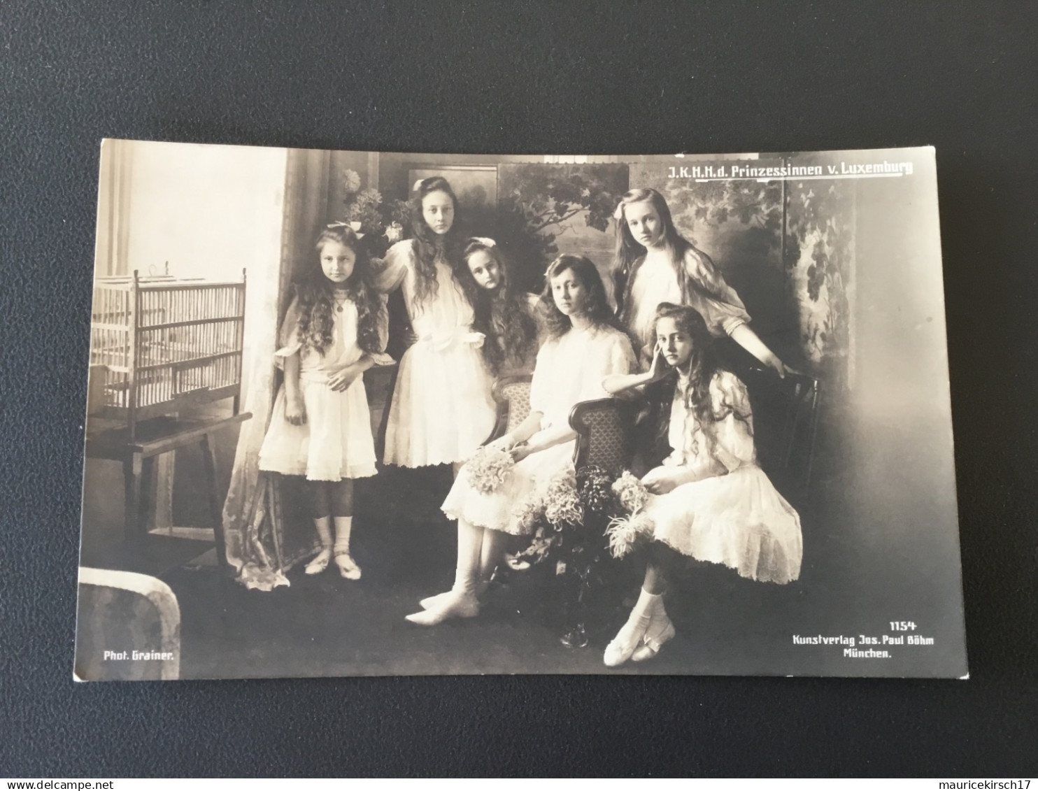 Luxembourg carte photo de la famille grand ducale princesses