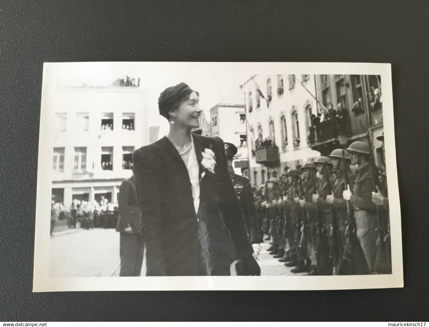 Luxembourg carte photo liberation grande duchesse charlotte