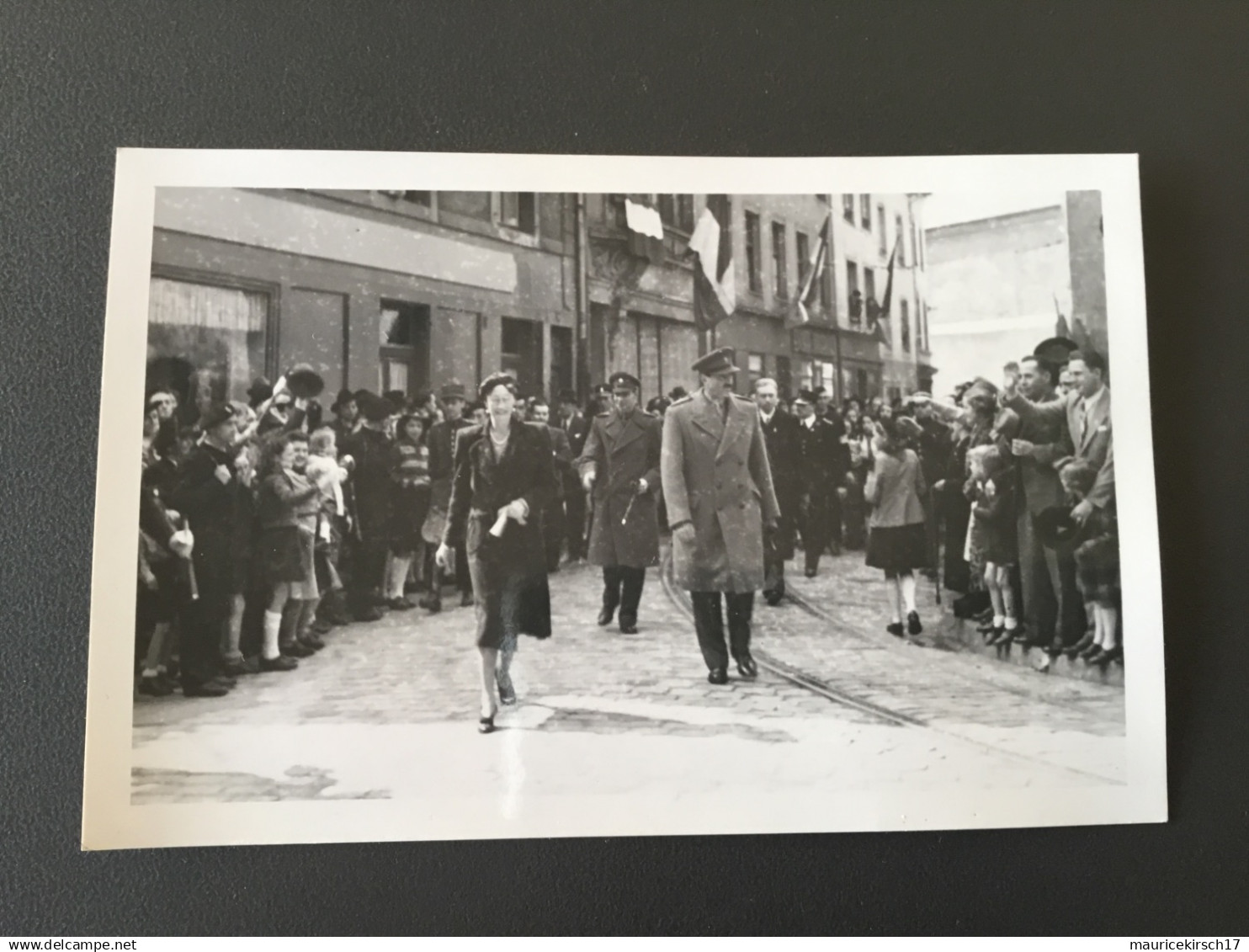 Luxembourg carte photo liberation grande duchesse charlotte