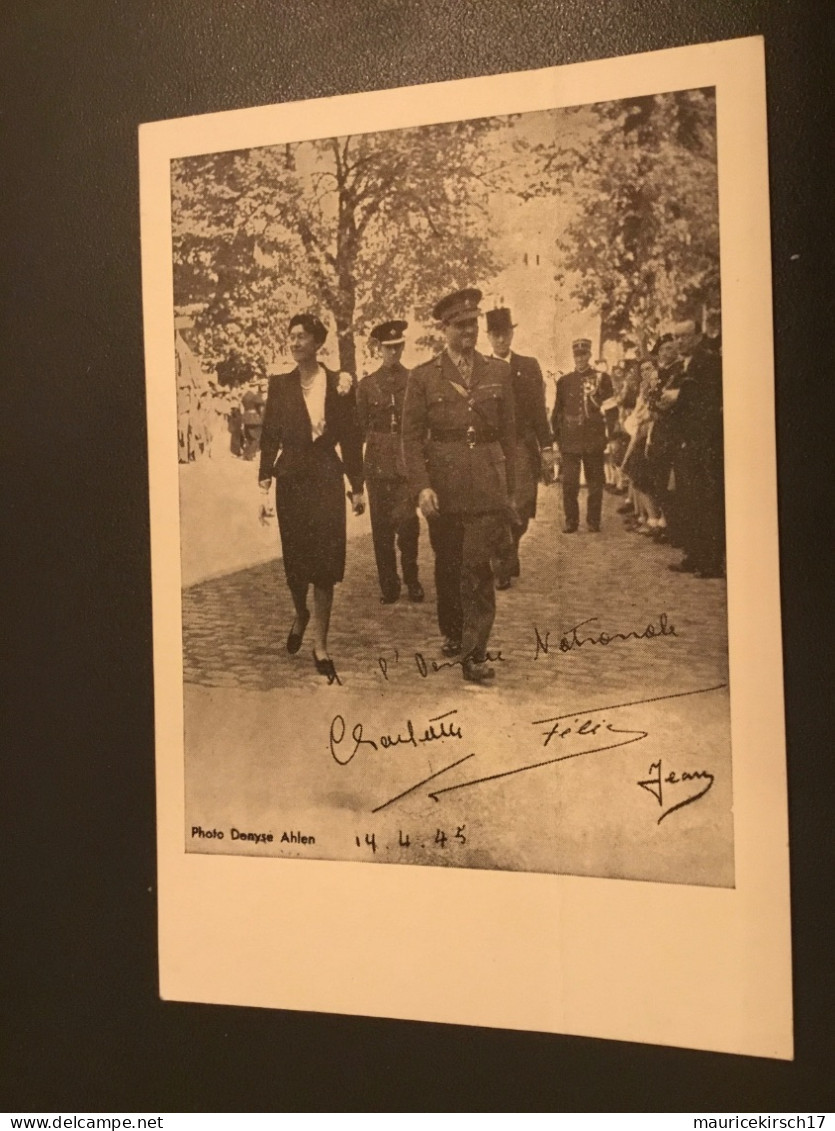 Luxembourg carte postale Charlotte Felix famille grand-ducale Adel