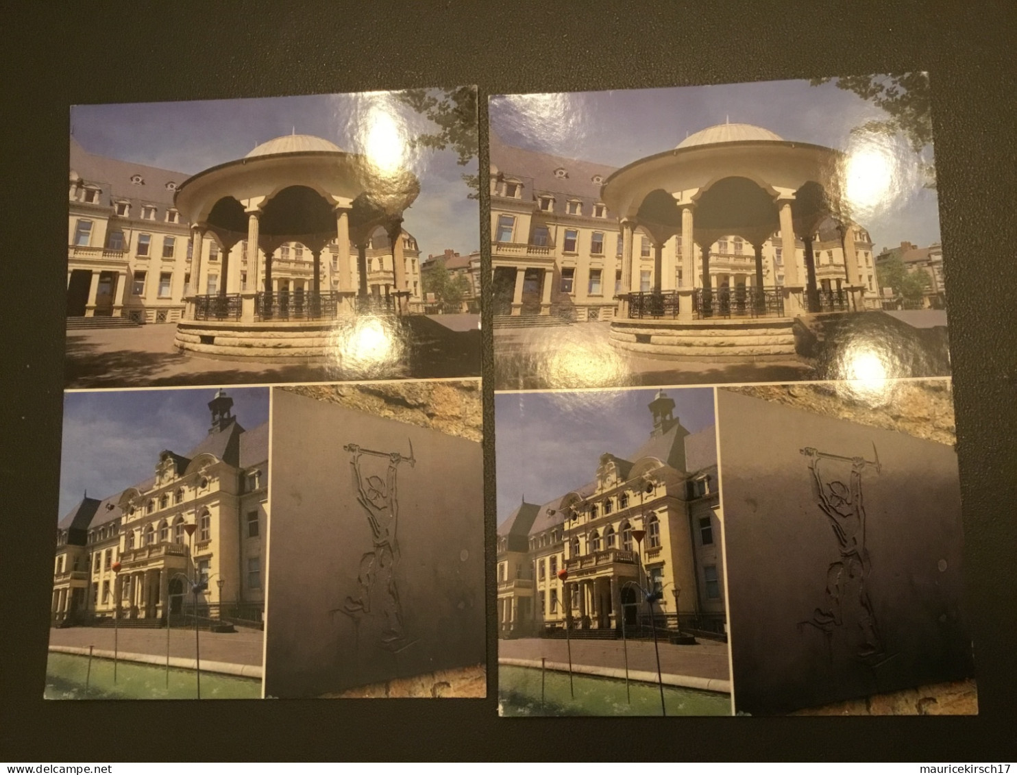 Luxembourg carte postale Dudelange x2