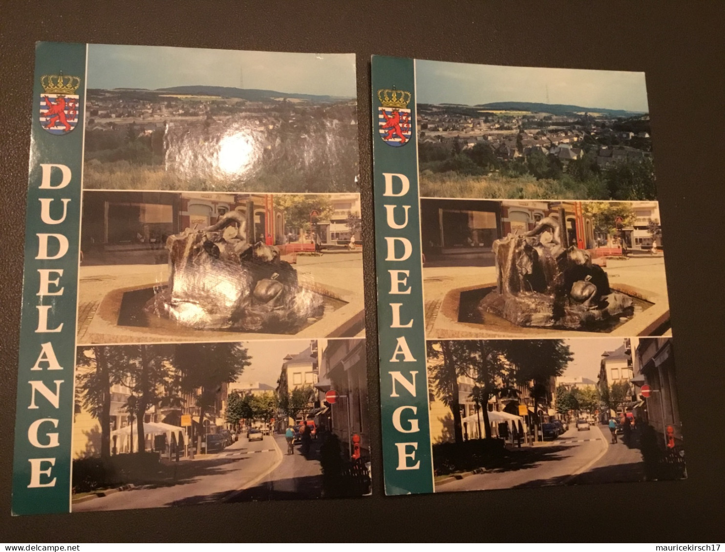 Luxembourg carte postale Dudelange x2 II