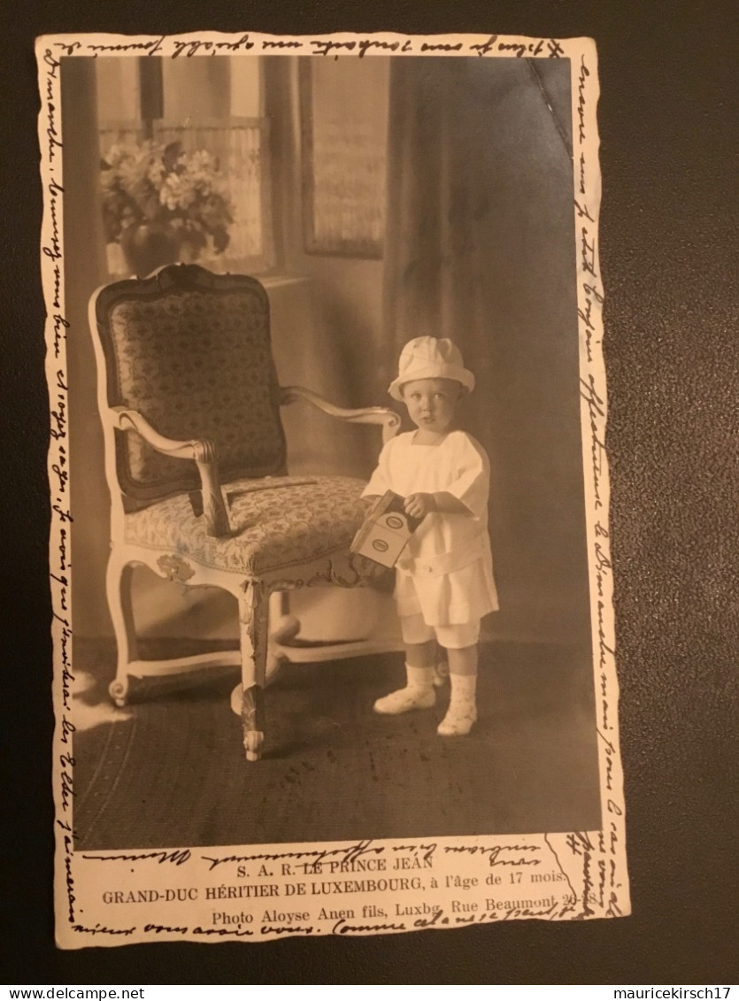 Luxembourg carte postale famille grand-ducale Adel royalty