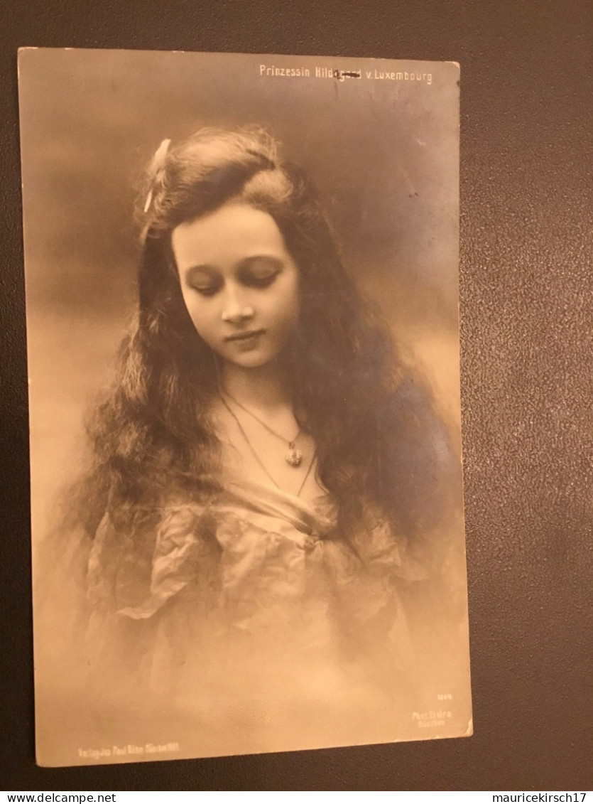 Luxembourg carte postale famille grand-ducale Adel royalty