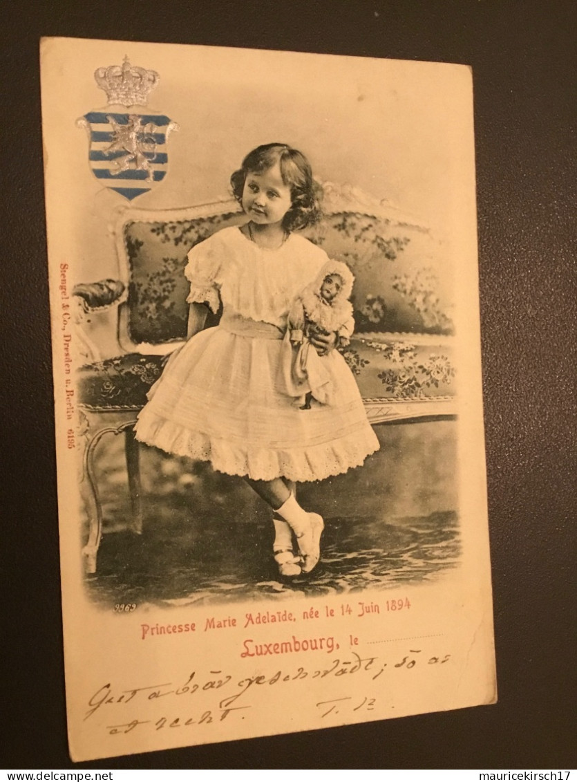 Luxembourg carte postale famille grand-ducale Adel royalty