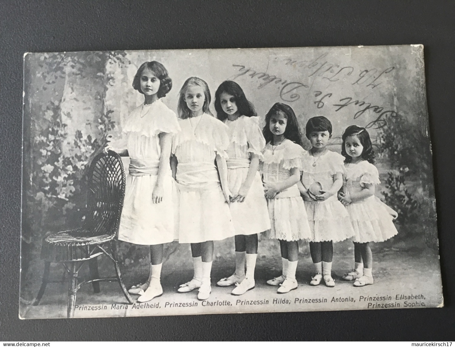 Luxembourg carte postale princesses Adel royalty