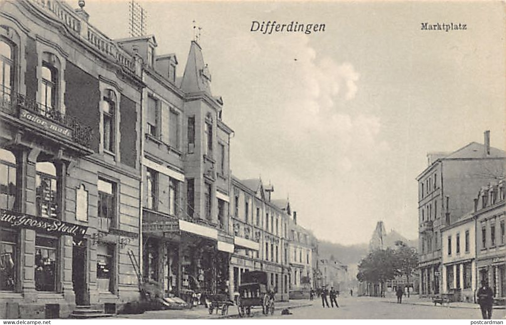 Luxembourg - DIFFERDANGE - La place du marché - Ed. Eschbour-Ludig