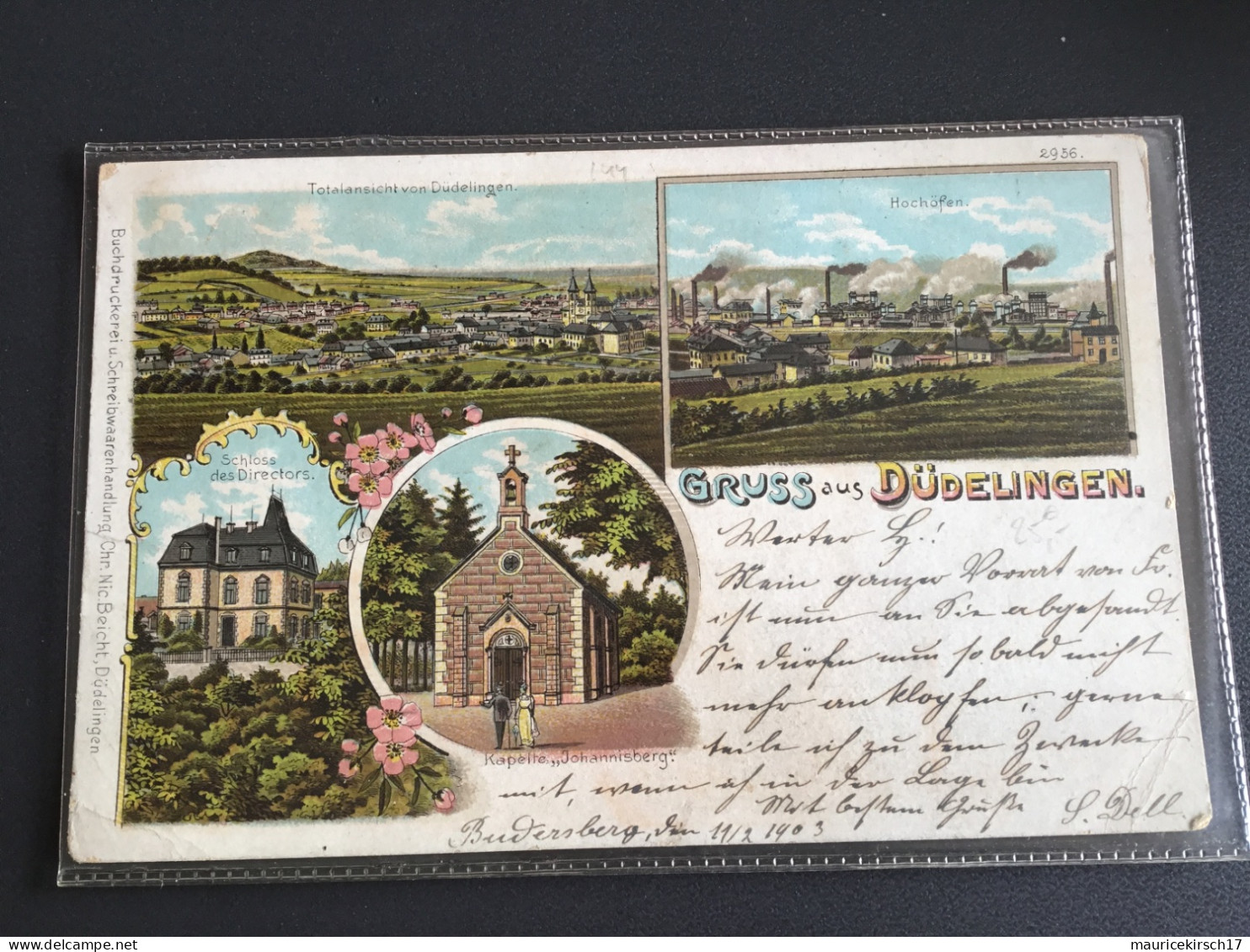 Luxembourg dudelange 1903 litho