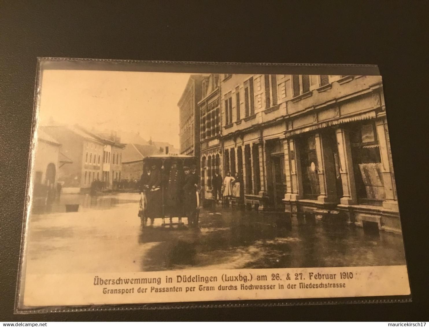 Luxembourg Dudelange 1910 Überschwemmung
