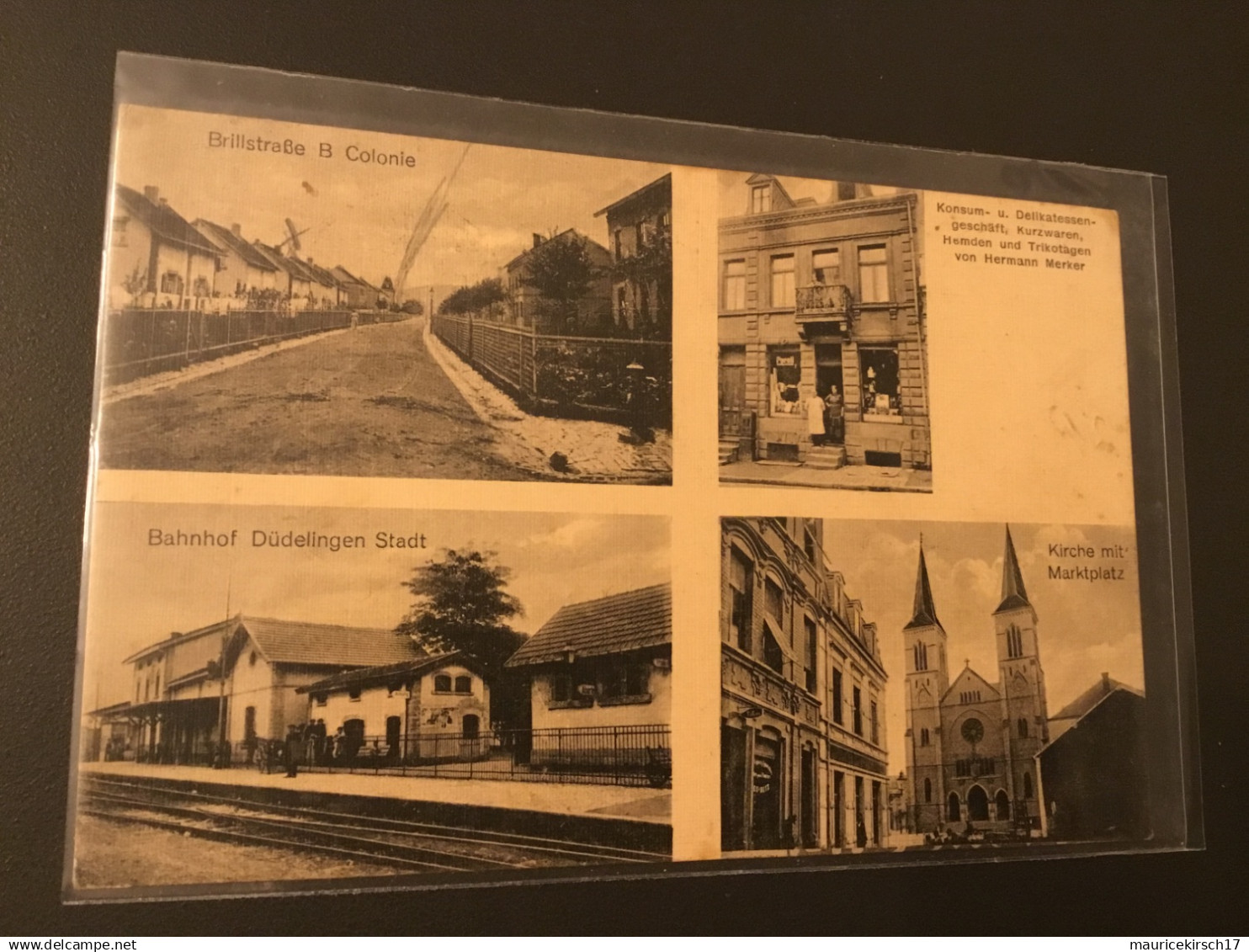 Luxembourg Dudelange Gare 1919