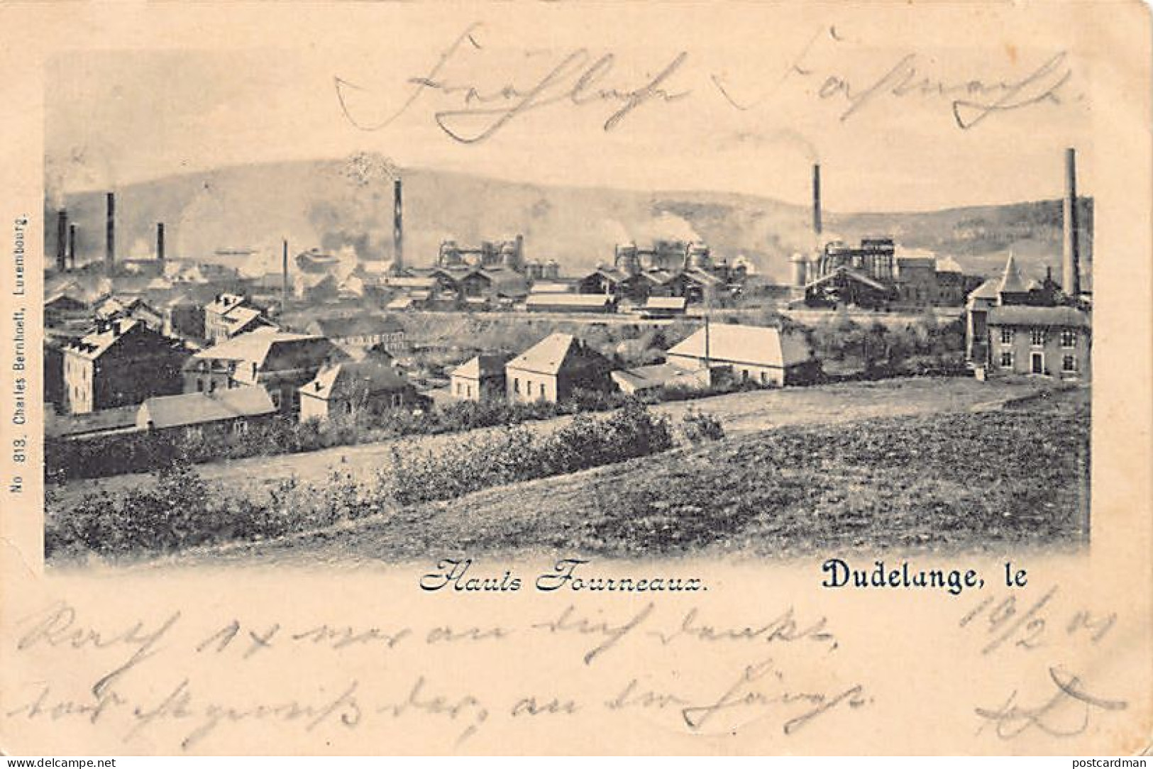 Luxembourg - DUDELANGE - Hauts-Fourneaux - Ed. Charles Bernhoeft 813