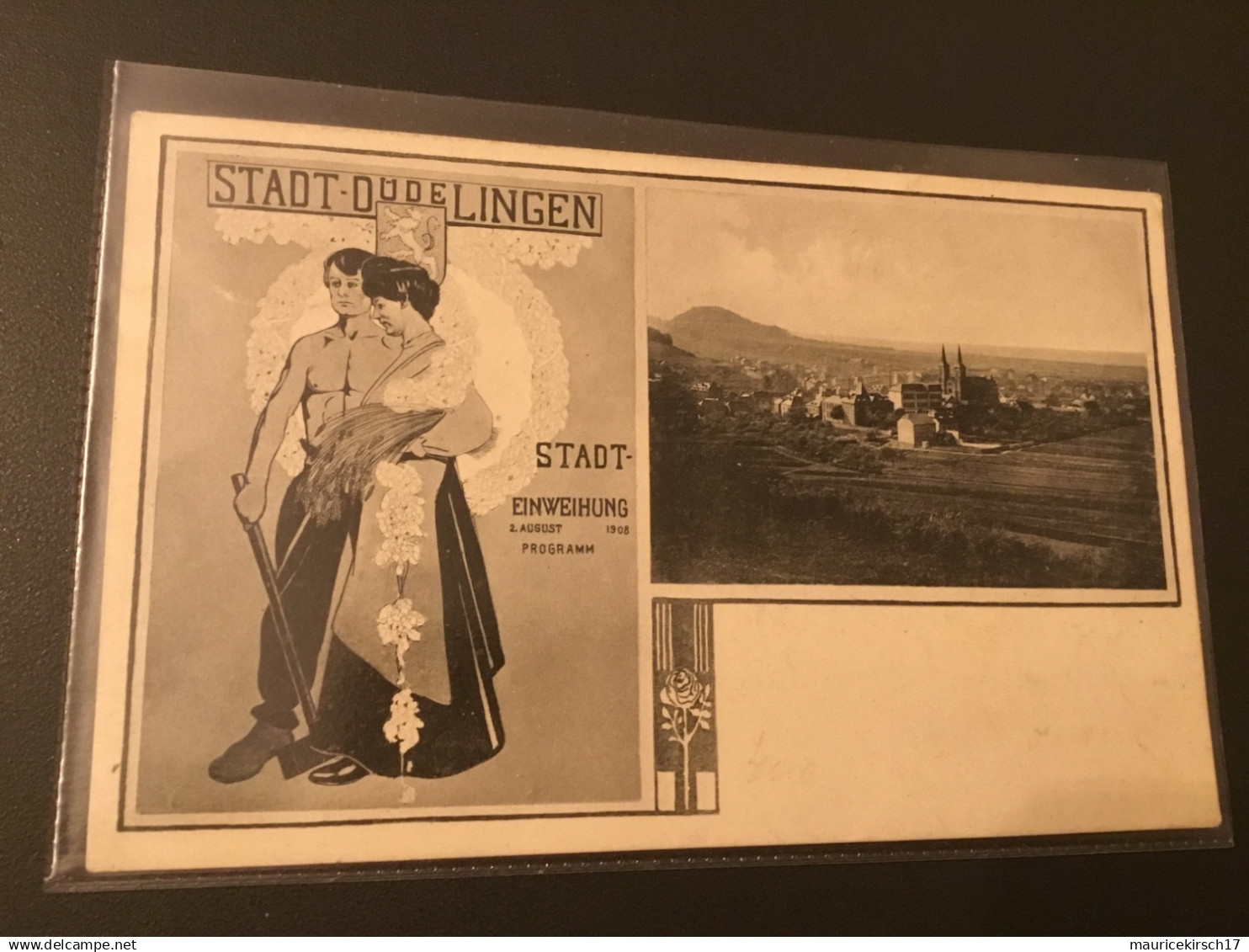 Luxembourg Dudelange Stadteinweihung 1908