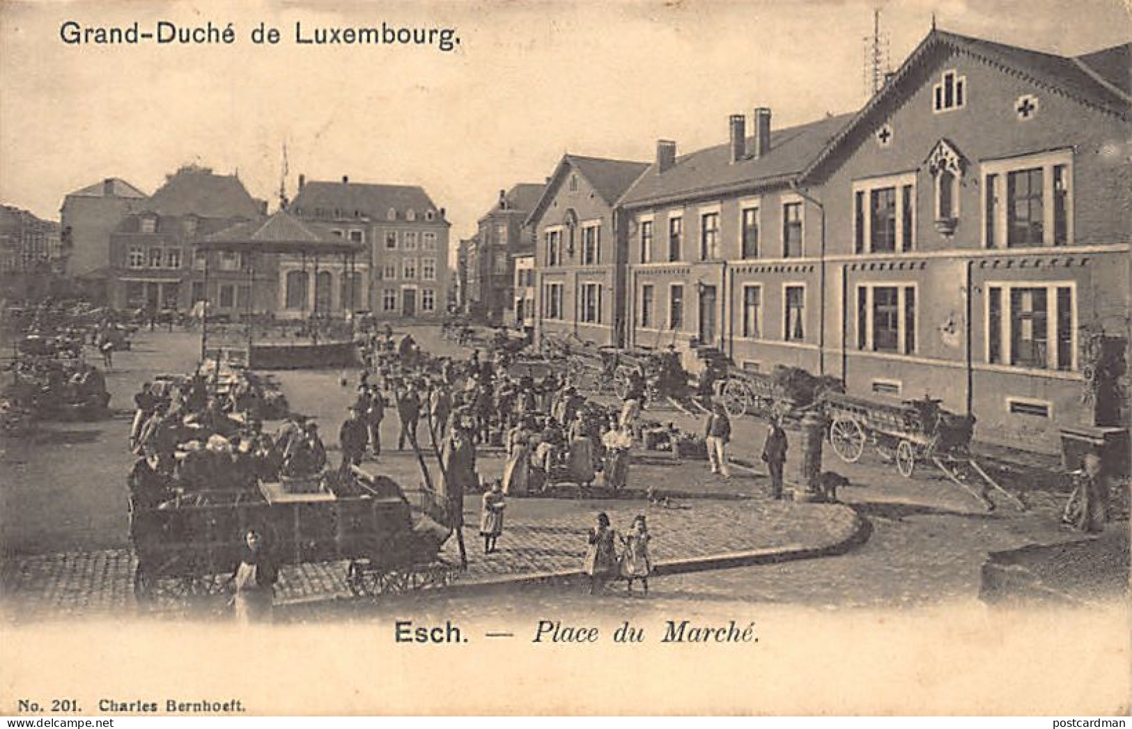 Luxembourg - ESCH-SUR-ALZETTE - Place du Marché - Ed. Charles Bernhoeft 201