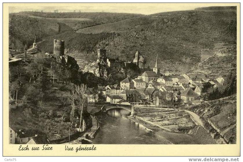 LUXEMBOURG - ESCH sur SURE - Vue générale