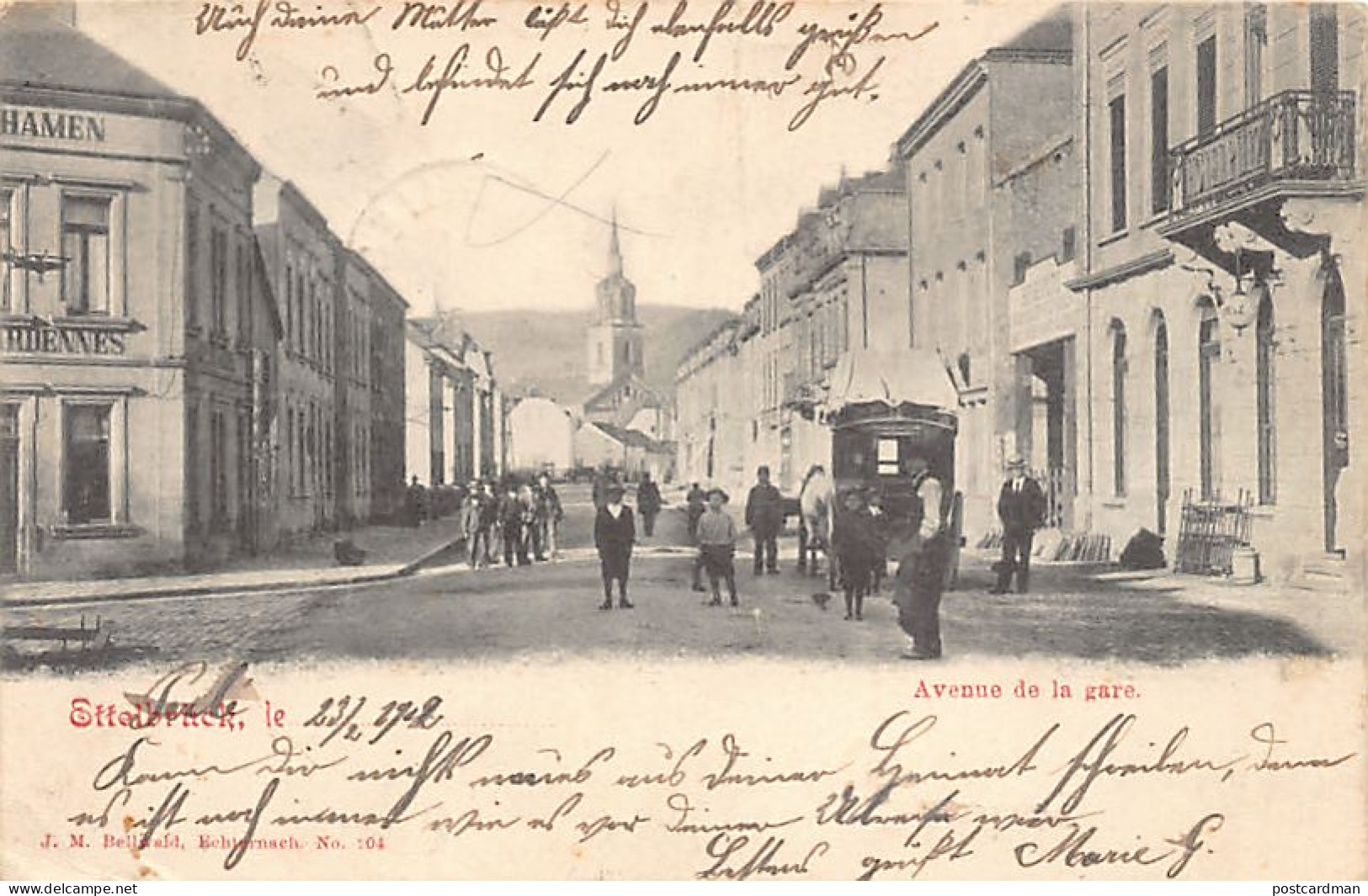 Luxembourg - ETTELBRÜCK - L'avenue de la gare - Ed. J. M. Bellwald 204
