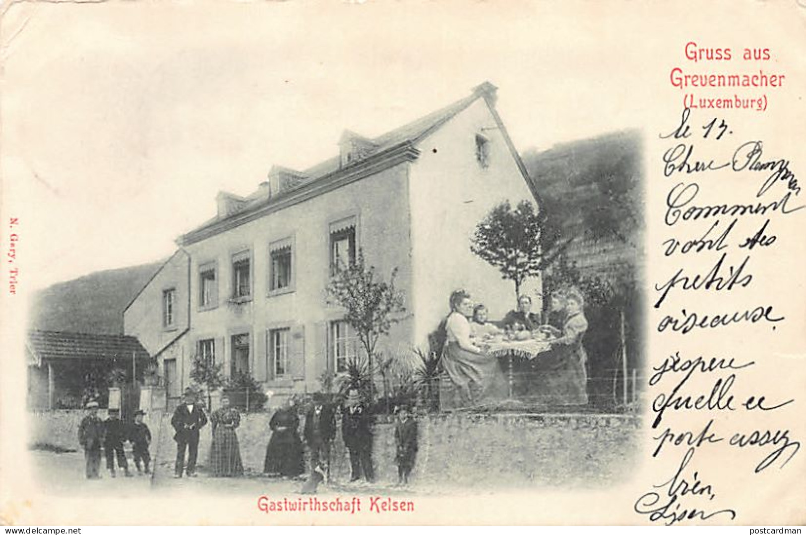 Luxembourg - GREVENMACHER - Gastwirtschaft Kelsen - Ed. J. N. Gary