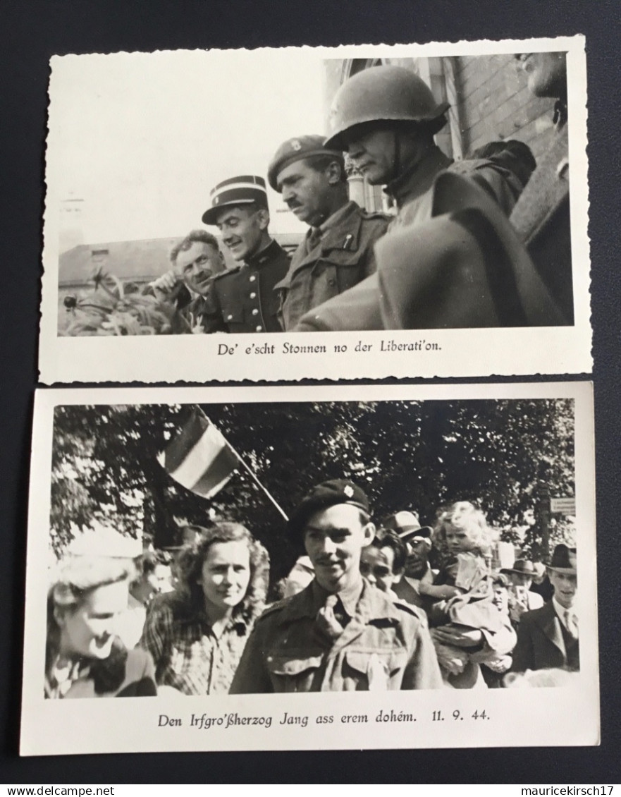 Luxembourg joli lot de 2 cartes postales de la famille Grand-Ducale Liberation Royalty (détail dans mon shop)