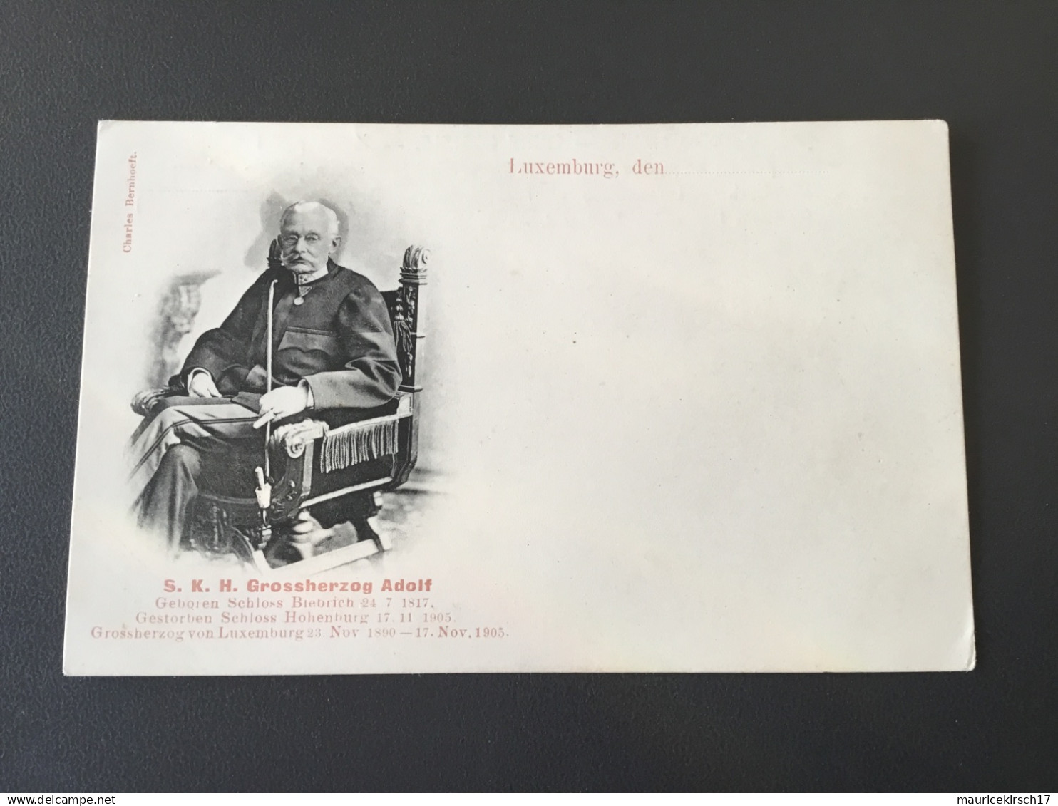 Luxembourg la famille grand ducale adolphe bernhoeft