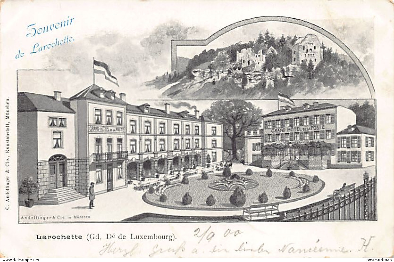 Luxembourg - LAROCHETTE - Grand Hôtel de la Poste - Ed. C. Andelfinger & Cie