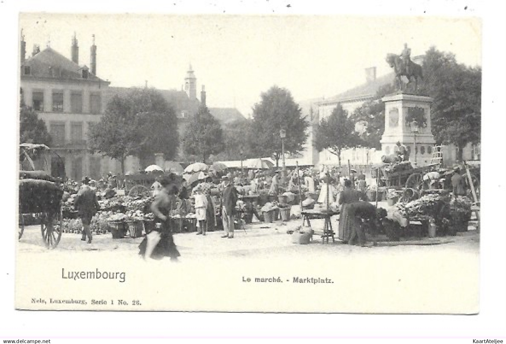 Luxembourg - Le marché.