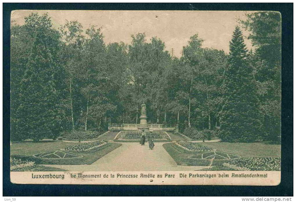 LUXEMBOURG - LE MONUMENT DE LA PRINCESSE AMELIE AU PARC - Luxembourg Luxemburg Lussemburgo 58001
