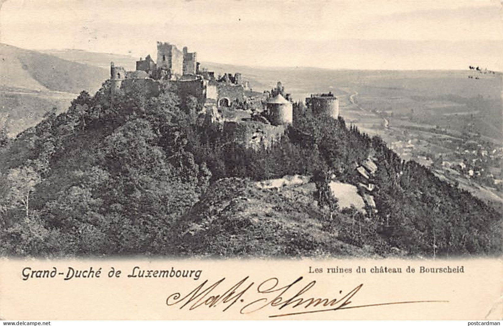 Luxembourg - Les ruines du château de Bourscheid - Ed. O. Schleich 4849