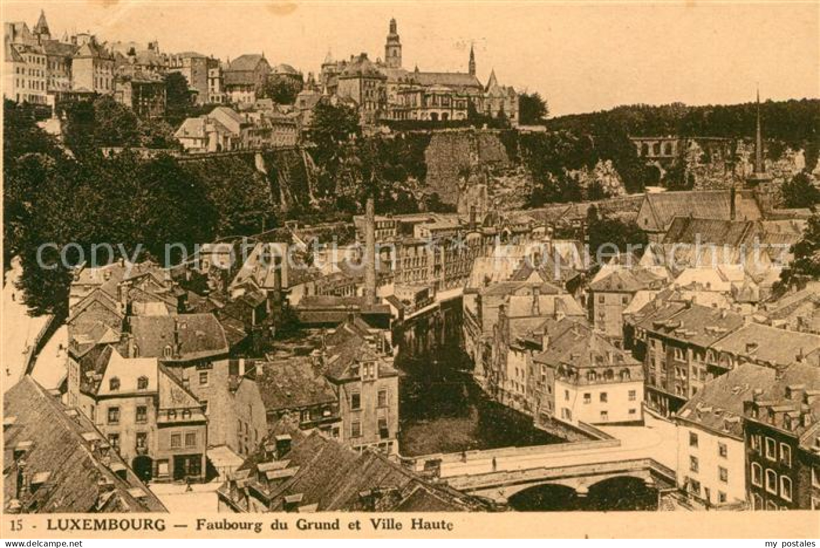 Luxembourg Luxembourg Faubourg du Grund et Ville Haute