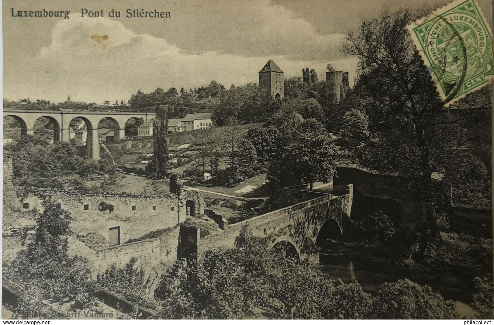 Luxembourg   (Luxembourg) Pont du Stierchen 1914