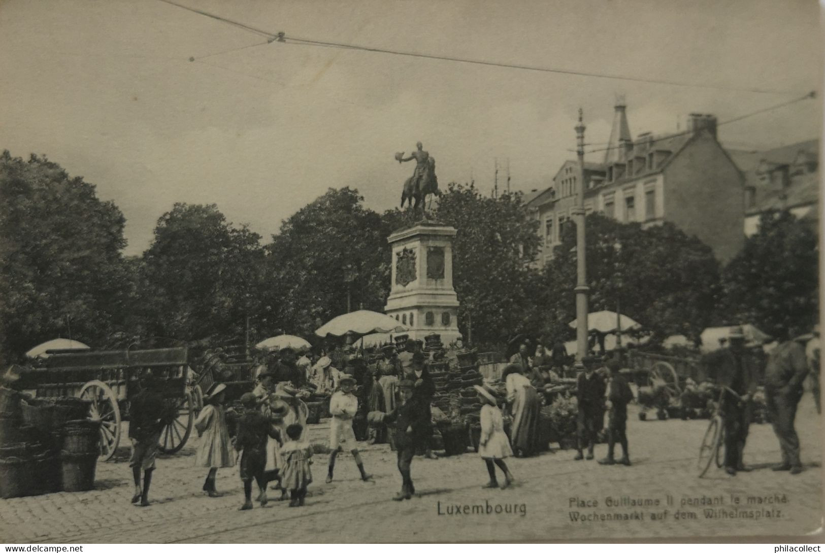 Luxembourg (Luxembourg) Wochenmarkt Auf dem Wilhelmsplatz 19??
