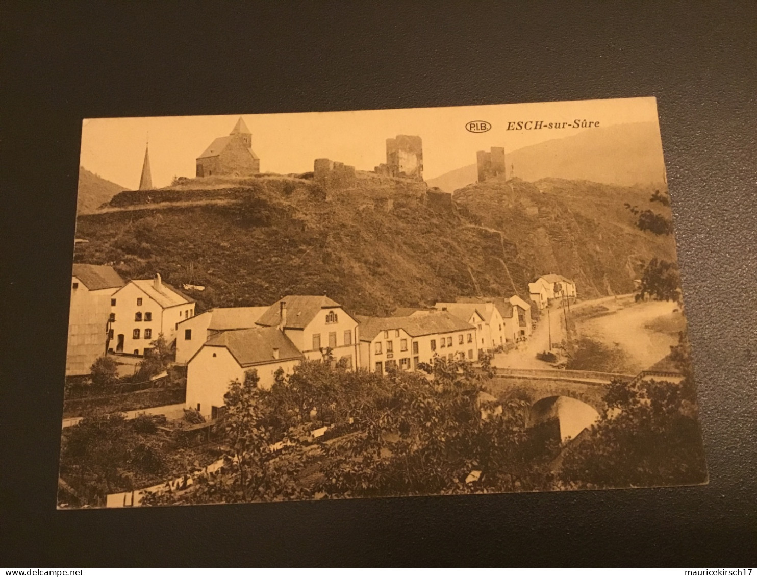 Luxembourg Luxemburg carte postale Esch-sur-Sure Esch-Sauer PIB